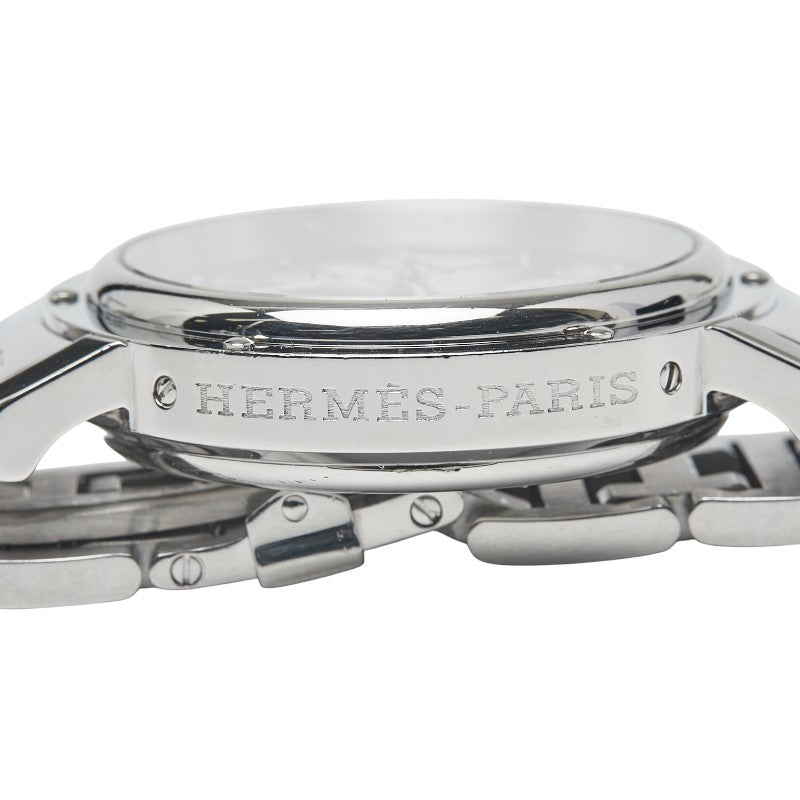 エルメス クリッパー 腕時計 CL1.910 クオーツ ネイビー文字盤 ステンレススチール メンズ HERMES 【中古】