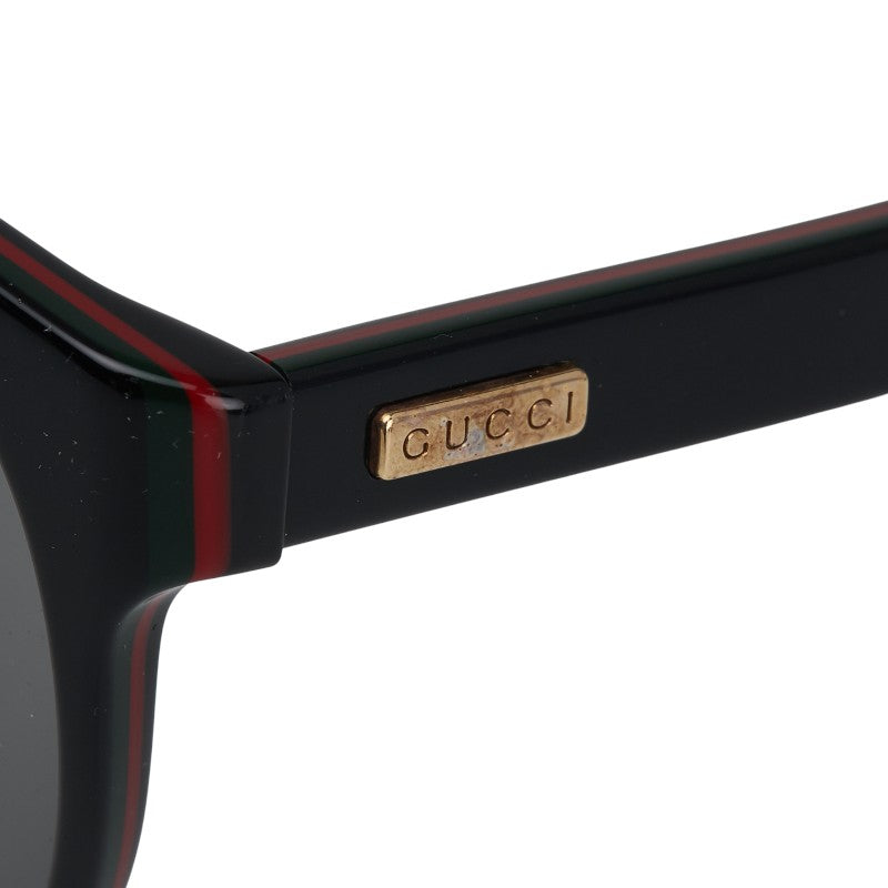 グッチ シェリーライン サングラス ウェリントン GG271SA ブラック マルチカラー プラスチック レディース GUCCI 【中古】