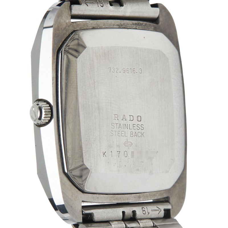 ラドー ダイヤスター 腕時計 732.9616.3 クオーツ シルバー文字盤 ステンレススチール メンズ RADO 【中古】