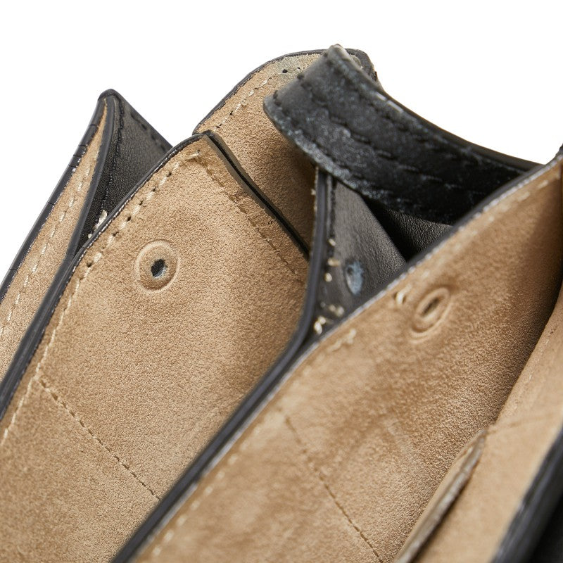 クロエ フェイ ショルダーバッグ ブラック レザー スウェード レディース Chloe 【中古】