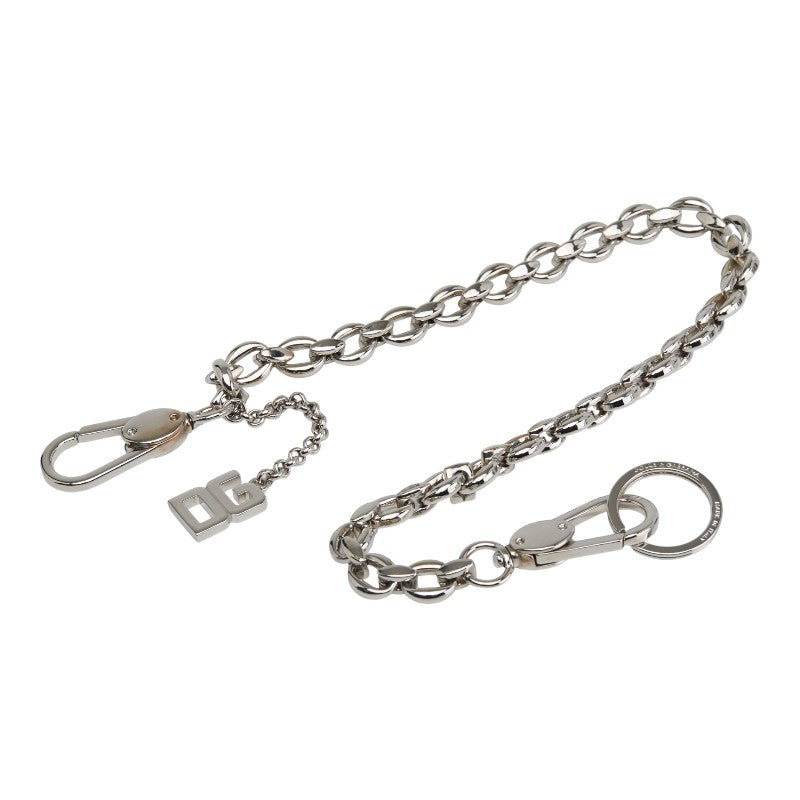 ドルチェアンドガッバーナ DGロゴ ウォレットチェーン シルバー メタル メンズ DOLCE&GABBANA 【中古】