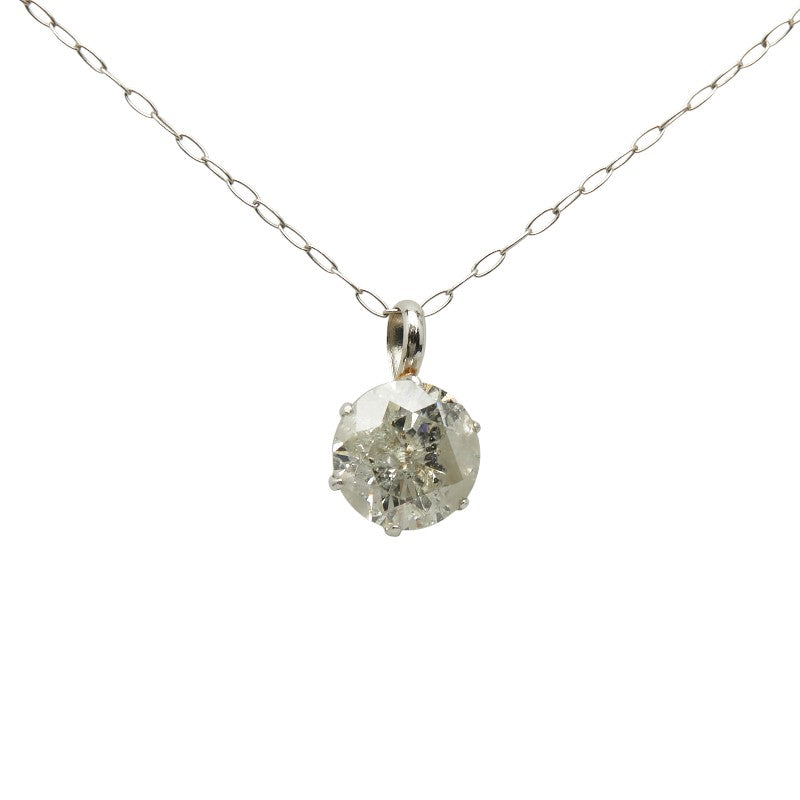 Pt900 プラチナ Pt850 プラチナ ダイヤ1.062ct プチネックレス レディース 【中古】