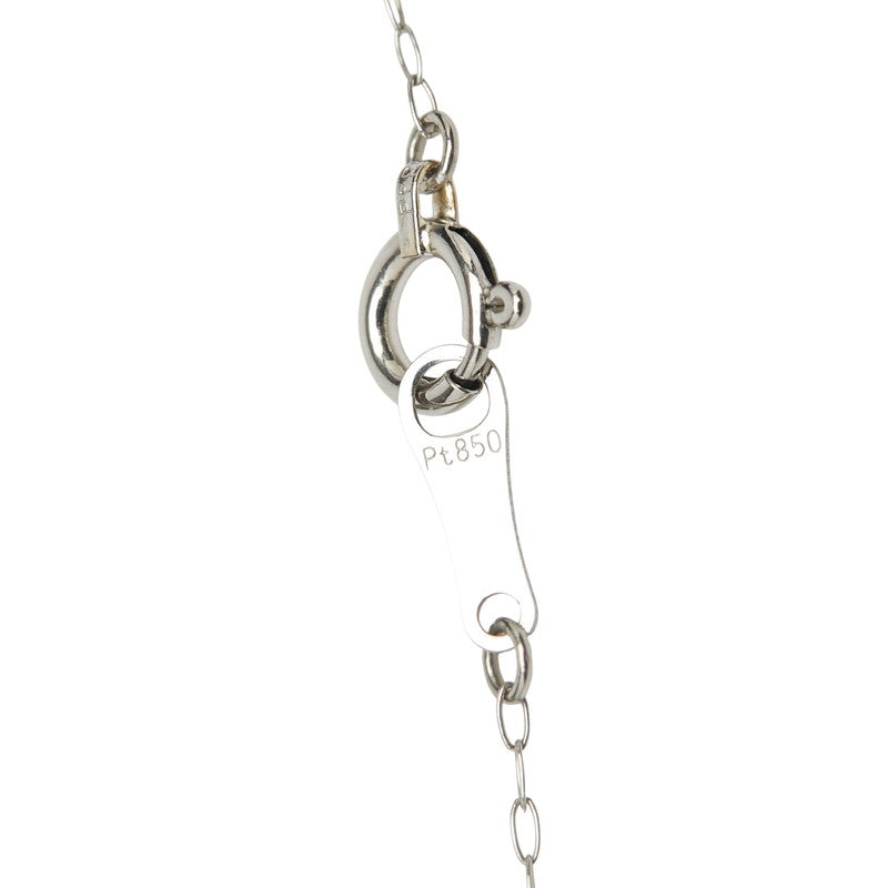 Pt900 プラチナ Pt850 プラチナ ダイヤ1.062ct プチネックレス レディース 【中古】