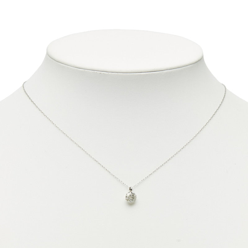 Pt900 プラチナ Pt850 プラチナ ダイヤ1.062ct プチネックレス レディース 【中古】