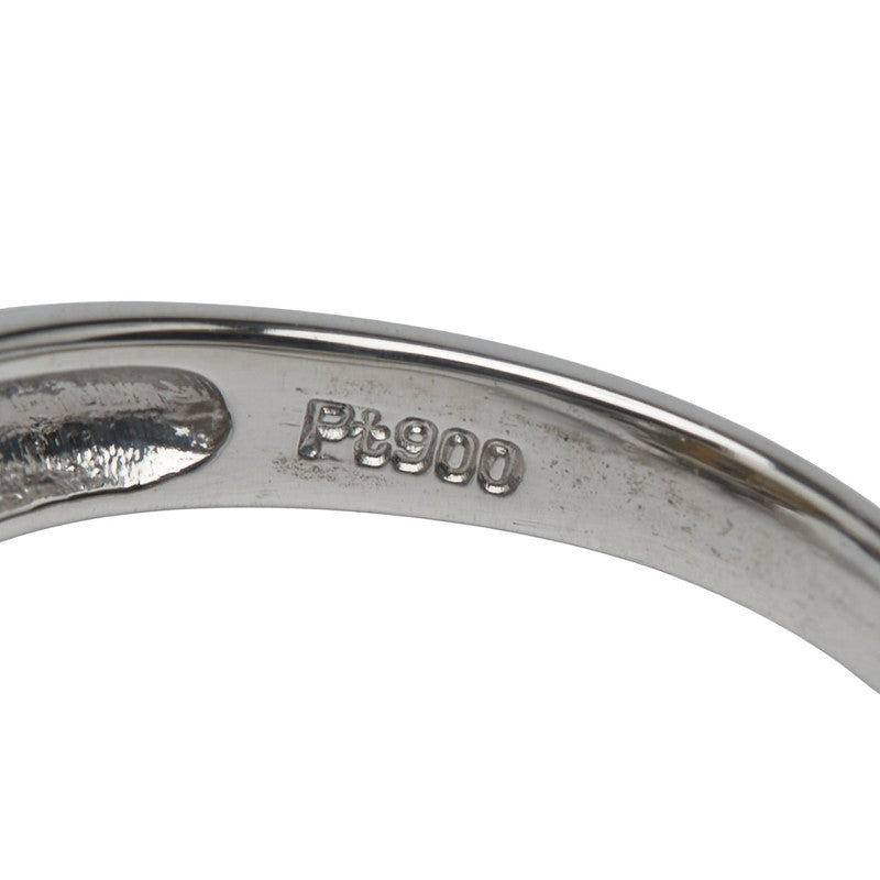 Pt900 プラチナ アコヤパール8.9mm ダイヤ0.22ct リング 指輪 レディース 10.5号 【中古】