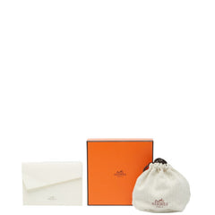 エルメス Hウォッチ用 ベルト 尾錠付き ブラック ホワイト ヴォーエプソン レディース HERMES 【中古】