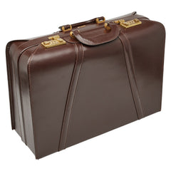 ボルサリーノ トランクケース アタッシュケース ブラウン レザー メンズ Borsalino 【中古】