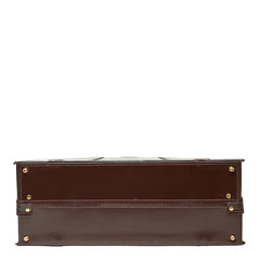 ボルサリーノ トランクケース アタッシュケース ブラウン レザー メンズ Borsalino 【中古】