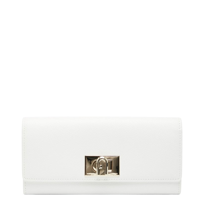 フルラ 1927 長財布 ホワイト レザー レディース Furla 【中古】