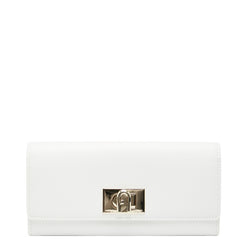 フルラ 1927 長財布 ホワイト レザー レディース Furla 【中古】