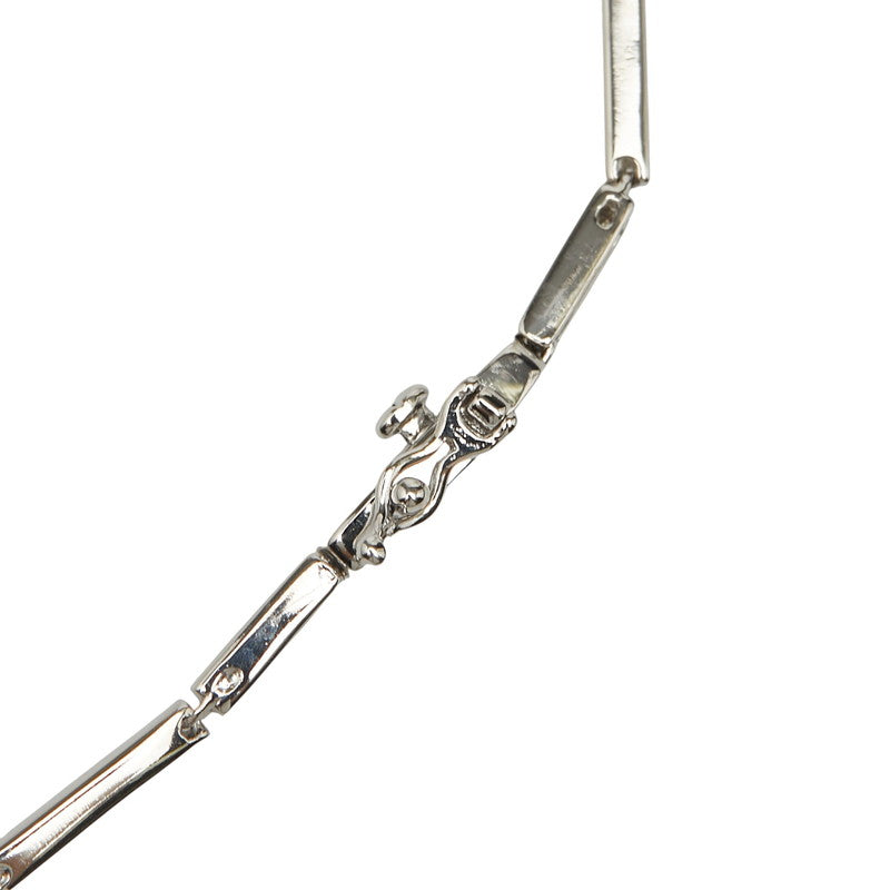 K18WG ホワイトゴールド K14WG ホワイトゴールド ダイヤ0.510ct ダイヤ0.69ct ペンダントネックレス レディース 【中古】
