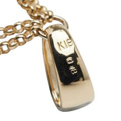 K18YG イエローゴールド ダイヤ バッグ ハート モチーフ ペンダントトップ レディース 【中古】