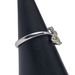 K18WG ホワイトゴールド ダイヤ0.54ct リング 指輪 レディース 12号 【中古】