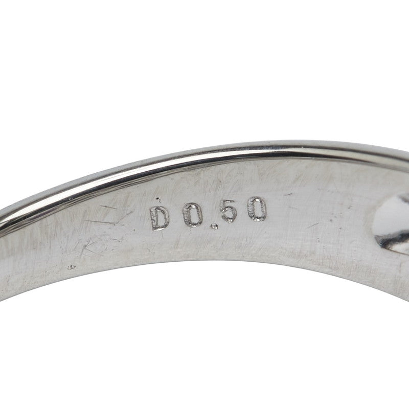 Pt900 プラチナ スターサファイア2.25ct ダイヤ0.50ct パヴェ リング 指輪 レディース 12号 【中古】