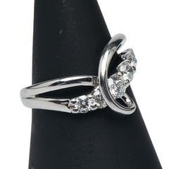 Pt900 プラチナ ダイヤ1.00ct リング 指輪 レディース 18号 【中古】