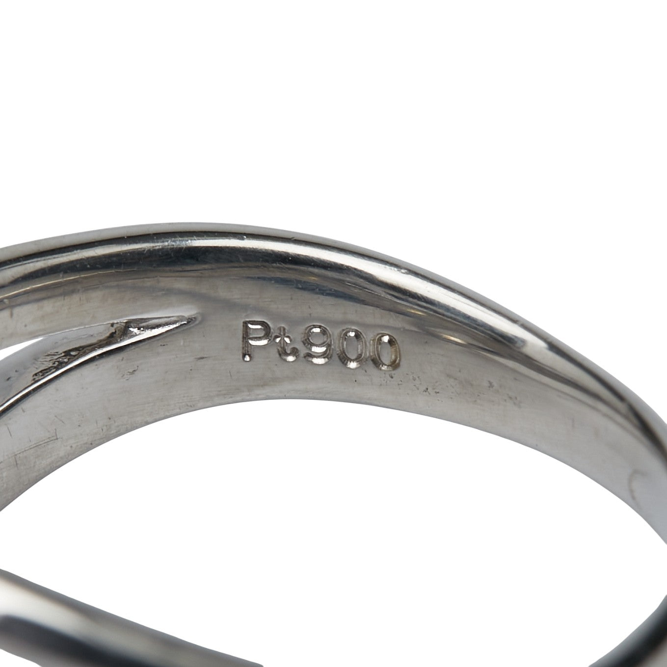 Pt900 プラチナ ダイヤ1.00ct リング 指輪 レディース 18号 【中古】