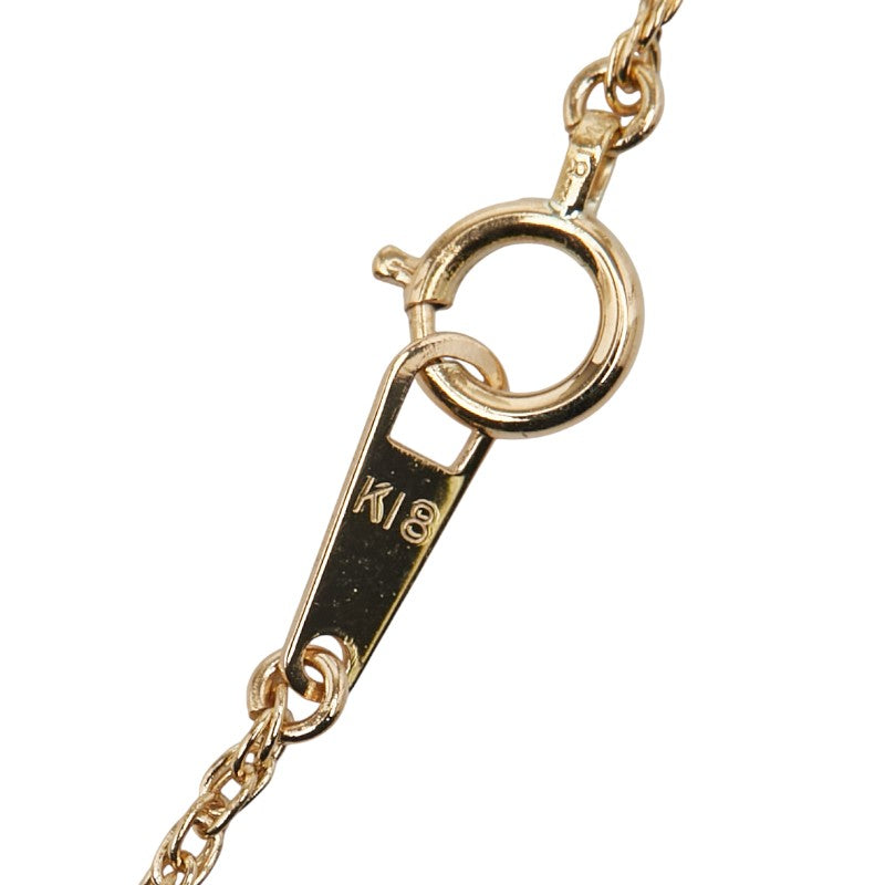 K18YG イエローゴールド ダイヤ0.51ct ペンダントネックレス レディース 【中古】