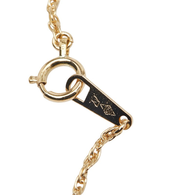 K18YG イエローゴールド ダイヤ0.51ct ペンダントネックレス レディース 【中古】