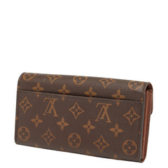 ルイ ヴィトン モノグラム ポルトフォイユ サラ 長財布 M60531 ブラウン PVC レザー レディース LOUIS VUITTON 【中古】