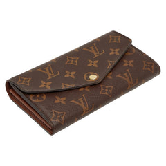 ルイ ヴィトン モノグラム ポルトフォイユ サラ 長財布 M60531 ブラウン PVC レザー レディース LOUIS VUITTON 【中古】