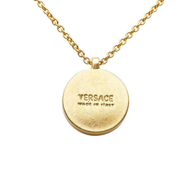 ヴェルサーチェ メドューサ ネックレス ゴールド メッキ レディース VERSACE 【中古】
