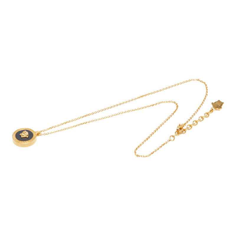 ヴェルサーチェ メドューサ ネックレス ゴールド メッキ レディース VERSACE 【中古】