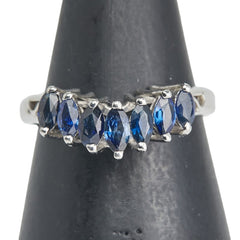 ノーブランド Pt900 プラチナ サファイア0.70ct リング 指輪 レディース no brand 9号 【中古】