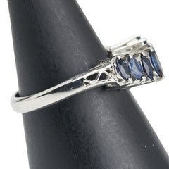 ノーブランド Pt900 プラチナ サファイア0.70ct リング 指輪 レディース no brand 9号 【中古】