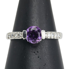 ノーブランド Pt900 プラチナ ダイヤ0.18ct リング 指輪 レディース no brand 14号 【中古】