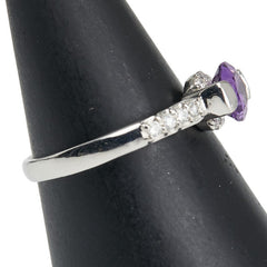 ノーブランド Pt900 プラチナ ダイヤ0.18ct リング 指輪 レディース no brand 14号 【中古】