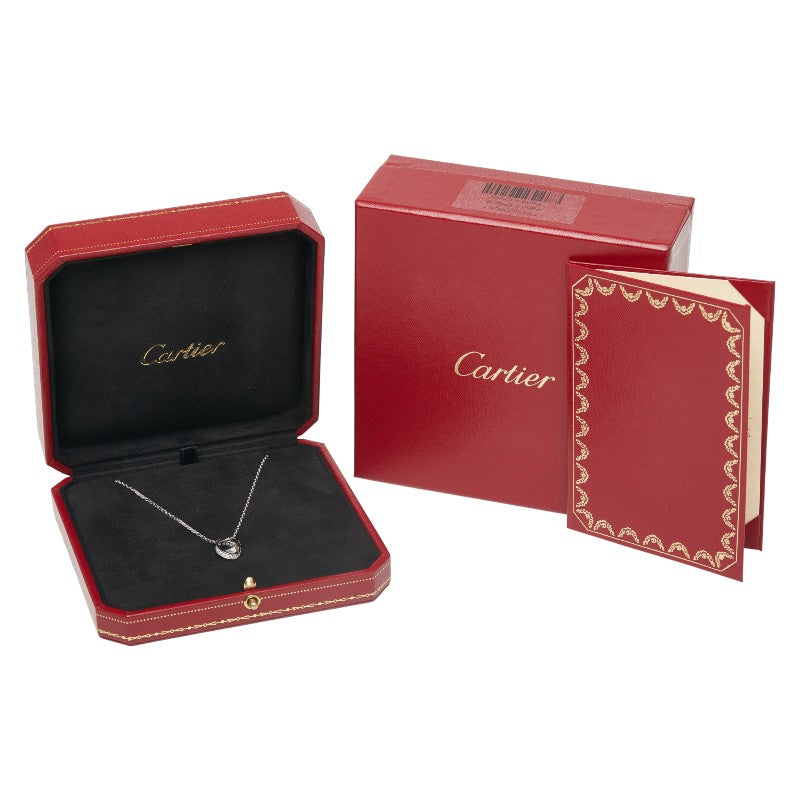 カルティエ ベビーラブ 750 ダイヤ ペンダントネックレス K18WG ホワイトゴールド レディース CARTIER 【中古】