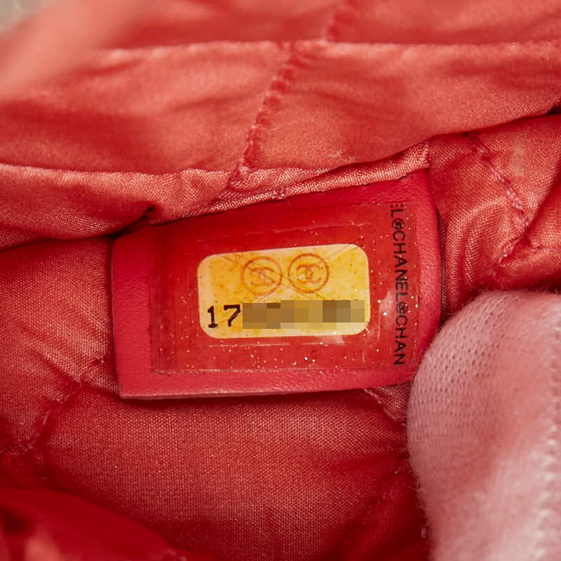 シャネル マトラッセ ココマーク クラッチバッグ オレンジ エナメル レディース CHANEL 【中古】