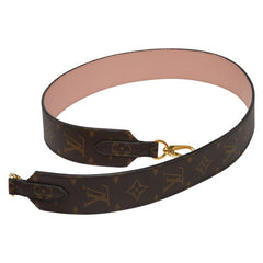 ルイ ヴィトン モノグラム ショルダーストラップ ブラウン ピンク PVC レザー レディース LOUIS VUITTON 【中古】