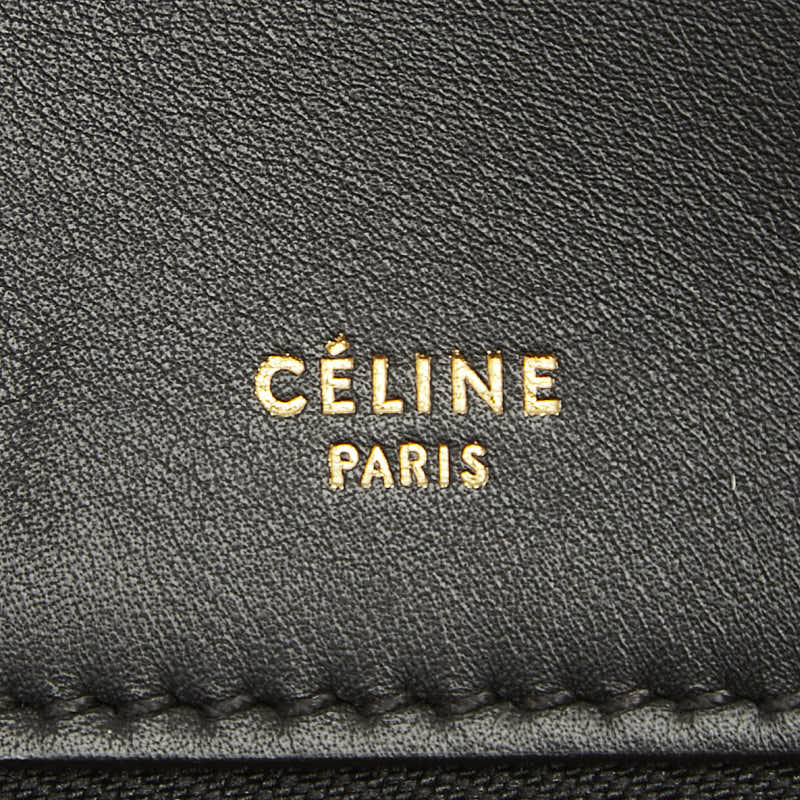 セリーヌ エッジ ミディアム ハンドバッグ ブラック マルチカラー レザー パイソン レディース CELINE 【中古】