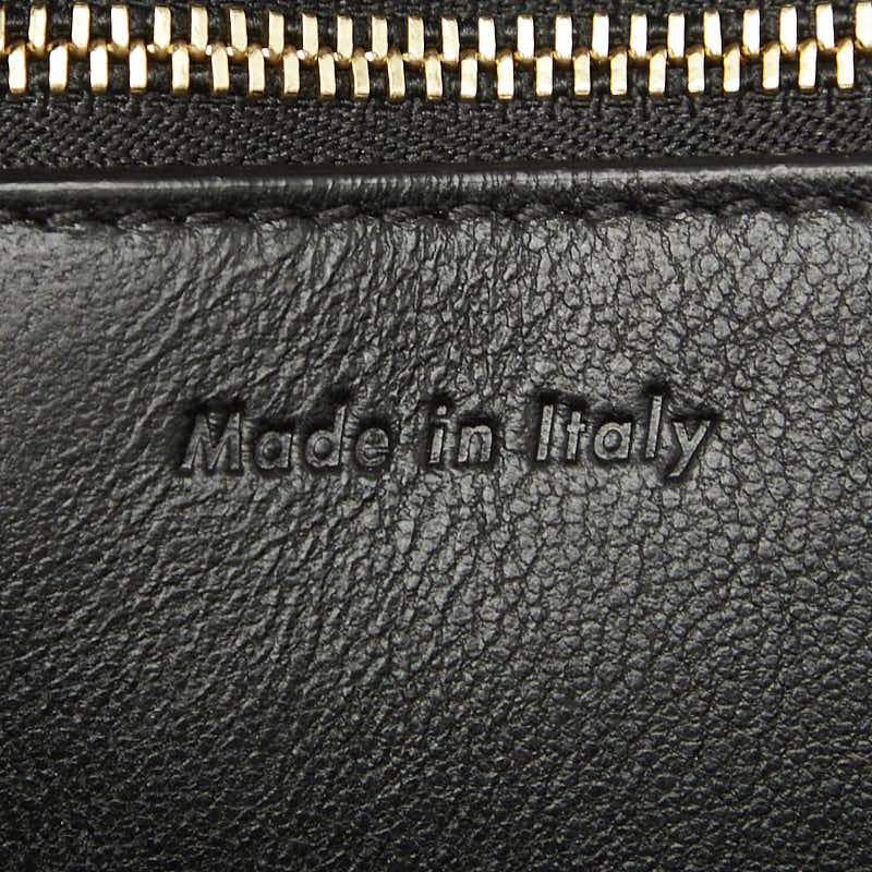 セリーヌ エッジ ミディアム ハンドバッグ ブラック マルチカラー レザー パイソン レディース CELINE 【中古】