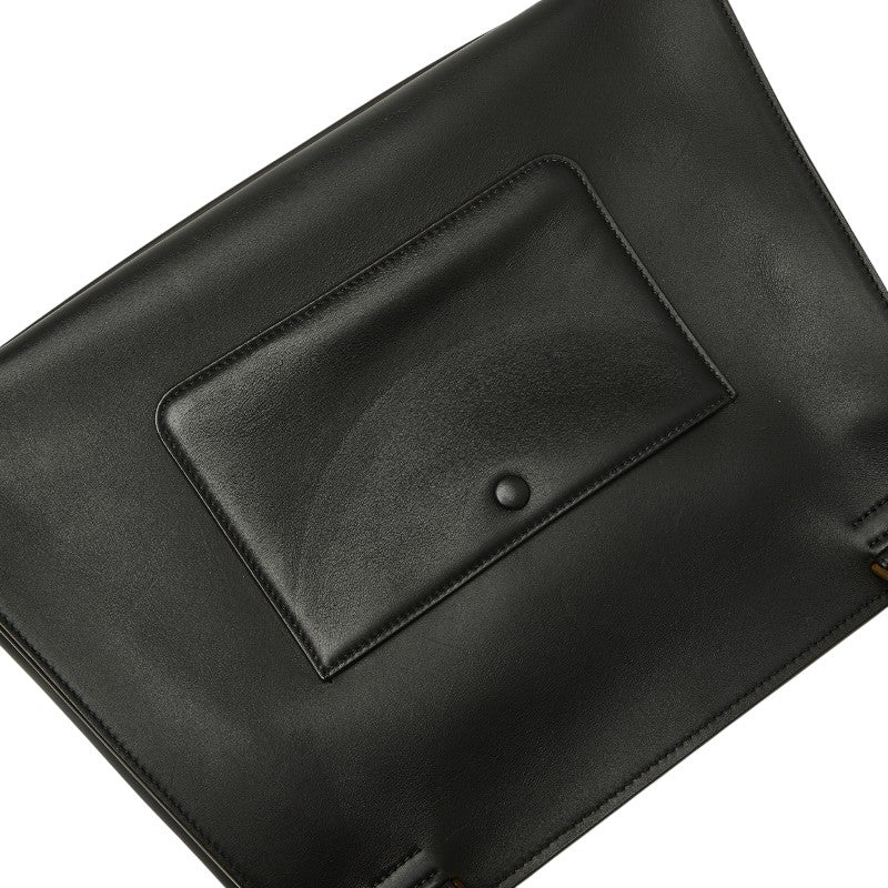 セリーヌ エッジ ミディアム ハンドバッグ ブラック マルチカラー レザー パイソン レディース CELINE 【中古】