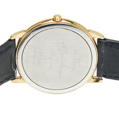 ロンジン グランドクラシック 腕時計 L4.677.2 クオーツ ゴールド文字盤 ステンレススチール レザー メンズ LONGINES 【中古】