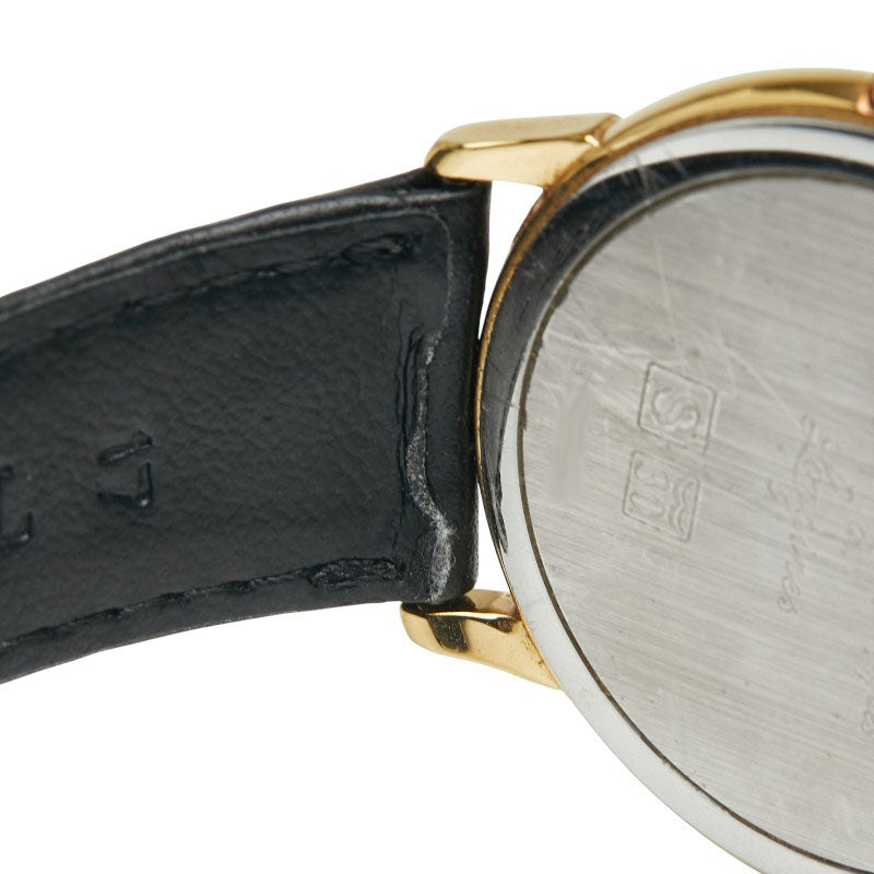 ロンジン グランドクラシック 腕時計 L4.677.2 クオーツ ゴールド文字盤 ステンレススチール レザー メンズ LONGINES 【中古】