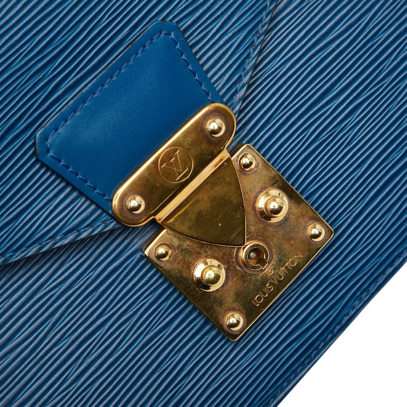 ルイ ヴィトン エピ コンコルド ハンドバッグ M52135 トレドブルー レザー レディース LOUIS VUITTON 【中古】