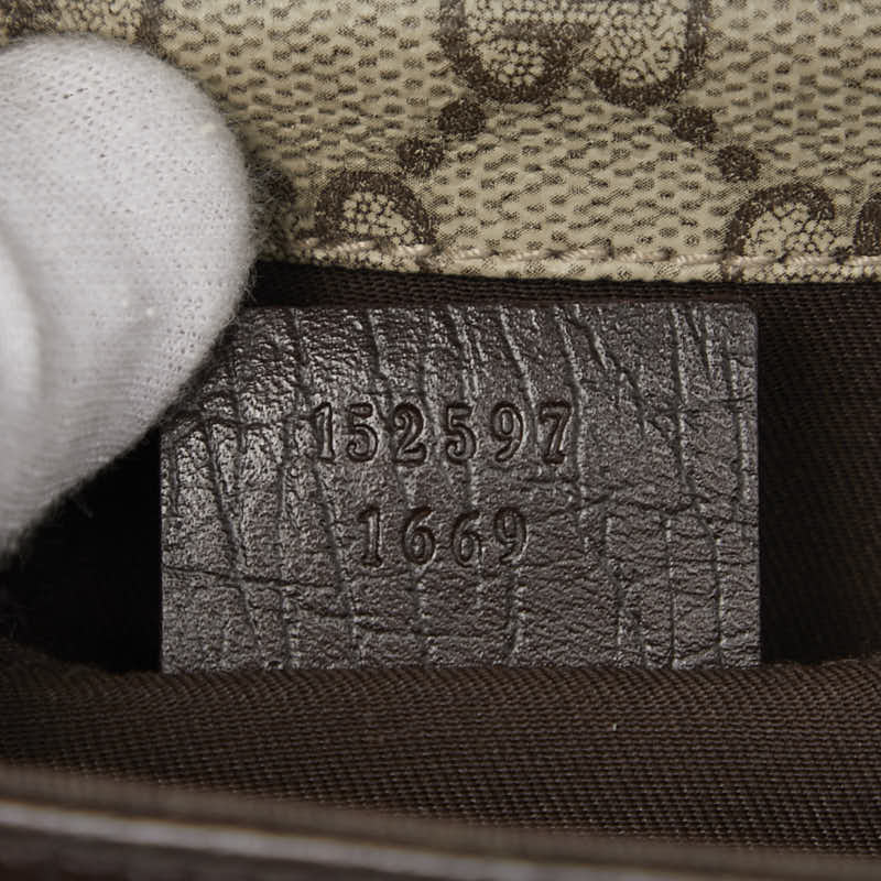 グッチ シェリーライン GGスプリーム ボディバッグ ウエストバッグ 152597 ベージュ マルチカラー PVC レザー レディース GUCCI 【中古】