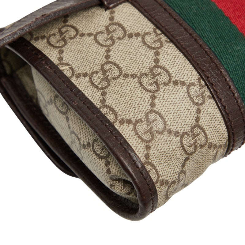 グッチ シェリーライン GGスプリーム ボディバッグ ウエストバッグ 152597 ベージュ マルチカラー PVC レザー レディース GUCCI 【中古】
