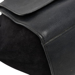 セリーヌ トラペーズ スモール ハンドバッグ ショルダーバッグ 2WAY ブラック レザー スウェード レディース CELINE 【中古】