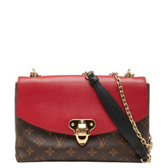 ルイ ヴィトン モノグラム サン プラシード チェーンショルダーバッグ M43713 スリーズ ブラウン PVC レザー レディース LOUIS VUITTON 【中古】