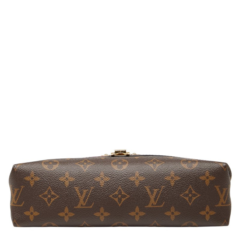 ルイ ヴィトン モノグラム サン プラシード チェーンショルダーバッグ M43713 スリーズ ブラウン PVC レザー レディース LOUIS VUITTON 【中古】