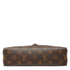 ルイ ヴィトン モノグラム サン プラシード チェーンショルダーバッグ M43713 スリーズ ブラウン PVC レザー レディース LOUIS VUITTON 【中古】