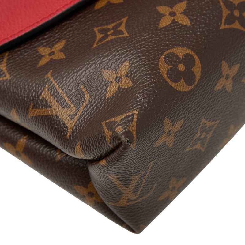 ルイ ヴィトン モノグラム サン プラシード チェーンショルダーバッグ M43713 スリーズ ブラウン PVC レザー レディース LOUIS VUITTON 【中古】