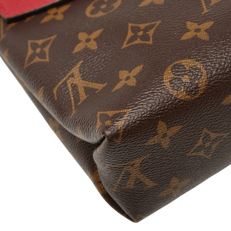 ルイ ヴィトン モノグラム サン プラシード チェーンショルダーバッグ M43713 スリーズ ブラウン PVC レザー レディース LOUIS VUITTON 【中古】