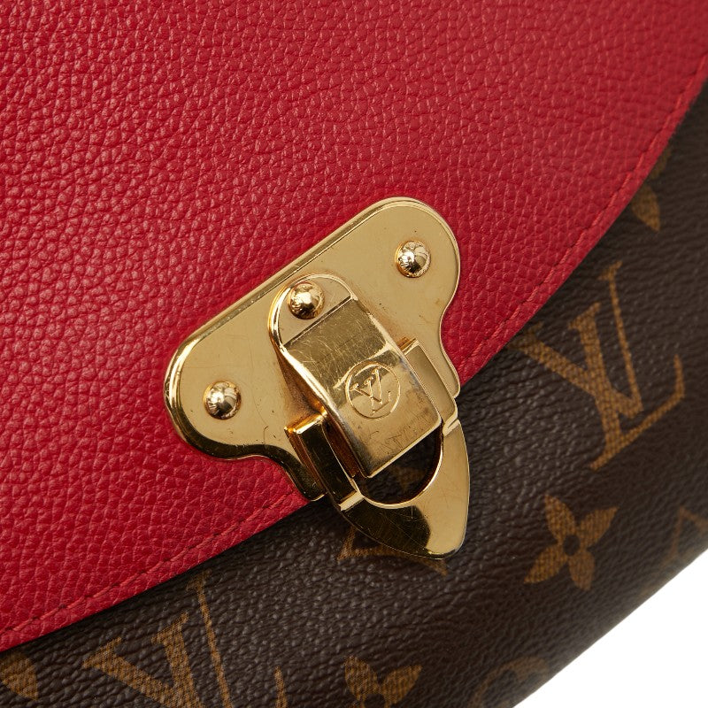 ルイ ヴィトン モノグラム サン プラシード チェーンショルダーバッグ M43713 スリーズ ブラウン PVC レザー レディース LOUIS VUITTON 【中古】