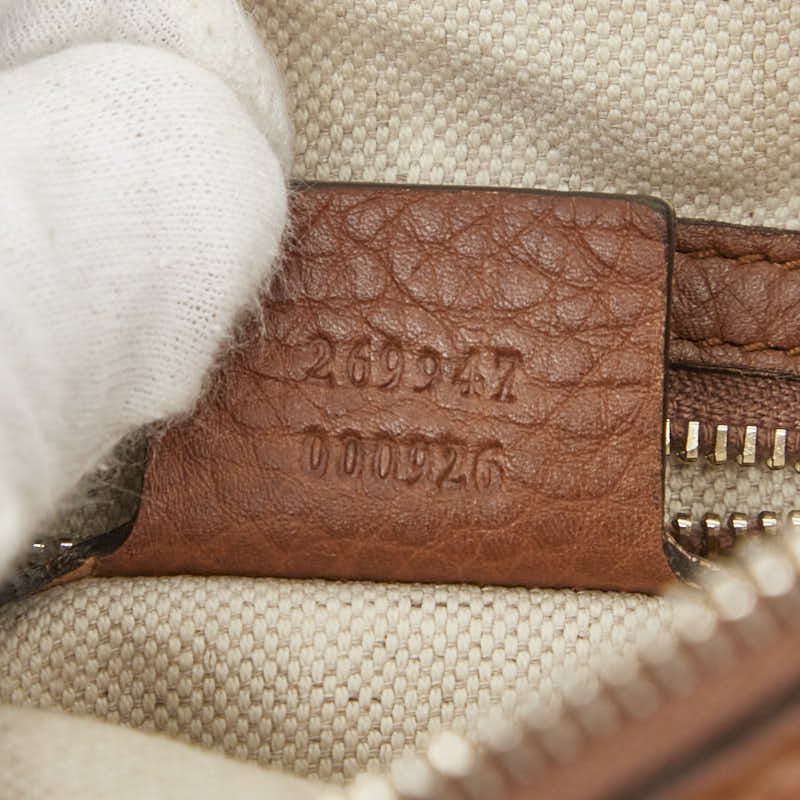 グッチ タッセル ワンショルダーバッグ 269947 ブラウン レザー レディース GUCCI 【中古】