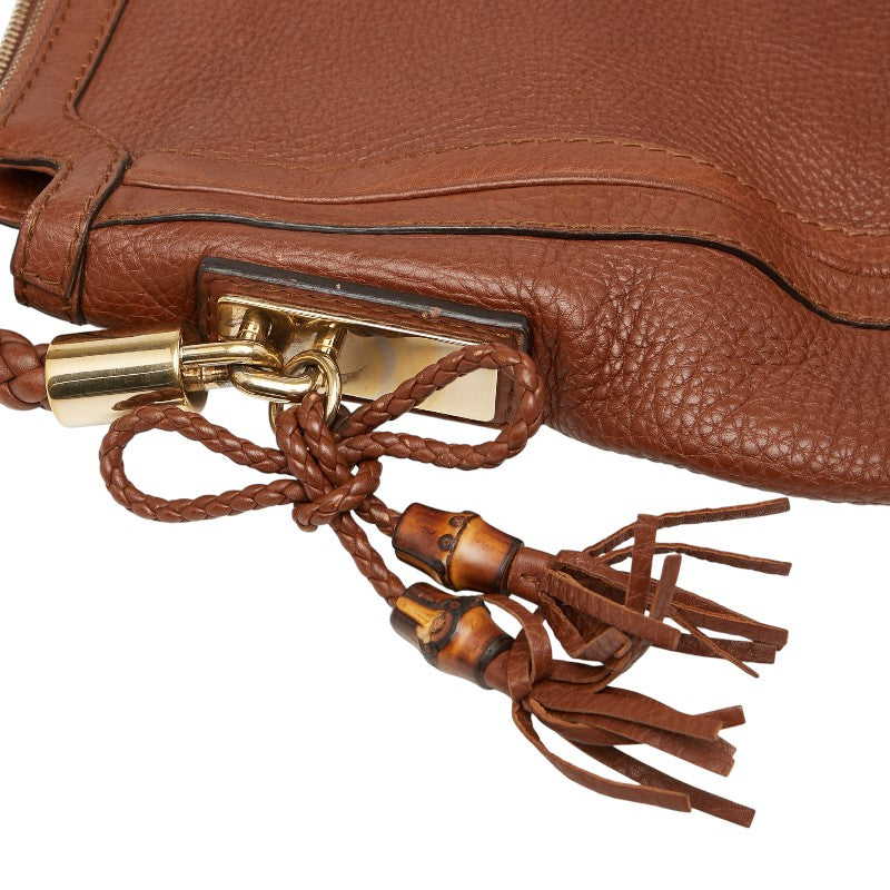 グッチ タッセル ワンショルダーバッグ 269947 ブラウン レザー レディース GUCCI 【中古】